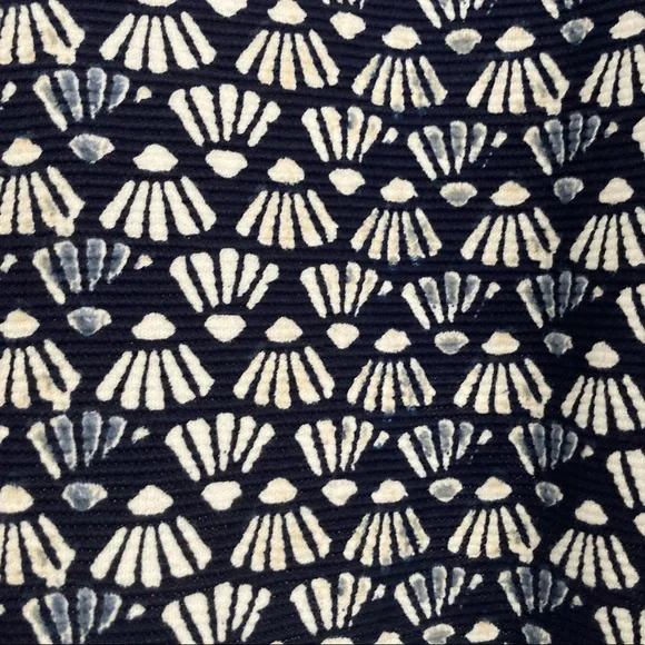 NWT Sz L Crown & Ivy Navy and White Dress w/Colorful Embellishment At Neckline - Picture 4 of 7